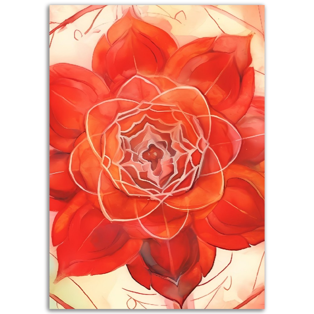 Red Root Chakra Poster | Spiritual Manifestation Chakras Mantras Poste | Kundalini Yoga Wall Art | Chakra Collection 1/7