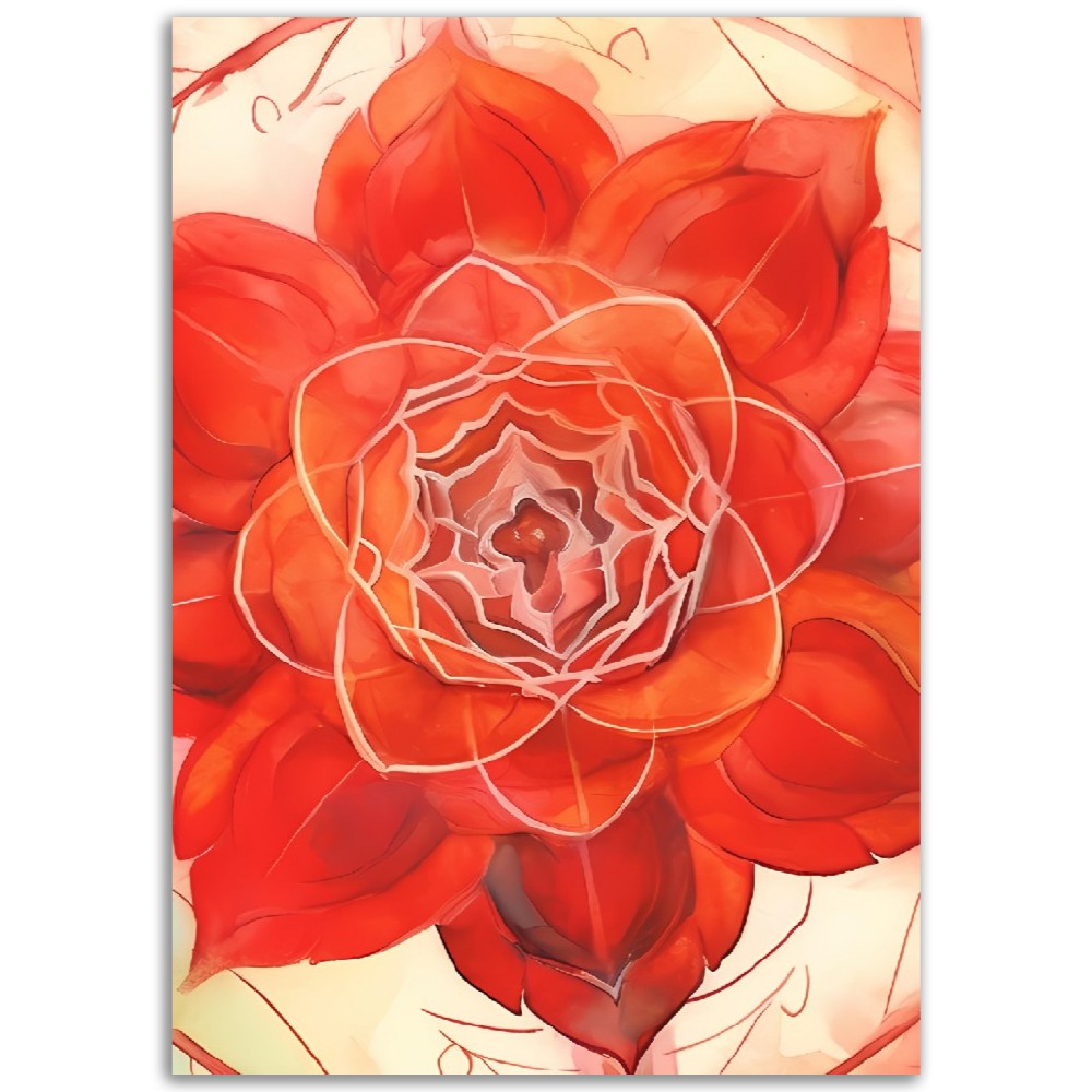 Red Root Chakra Poster | Spiritual Manifestation Chakras Mantras Poste | Kundalini Yoga Wall Art | Chakra Collection 1/7