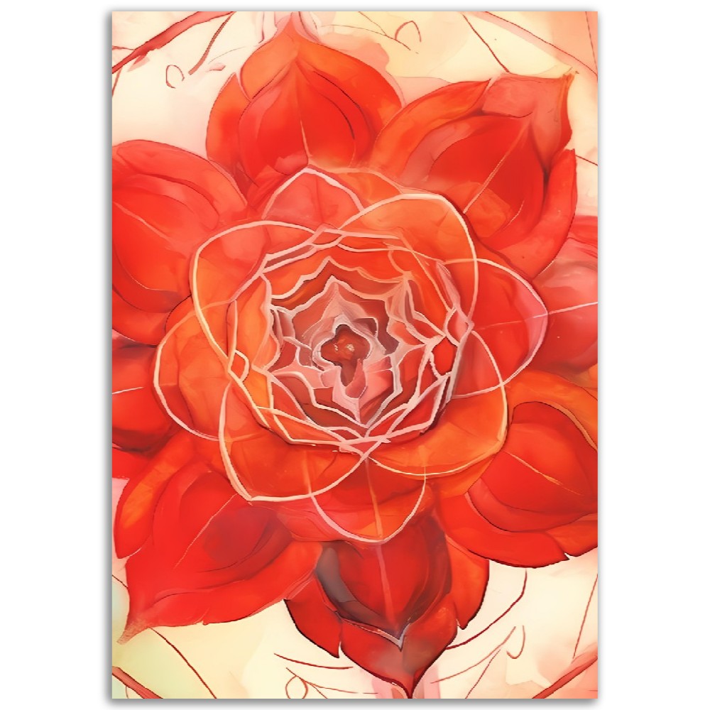 Red Root Chakra Poster | Spiritual Manifestation Chakras Mantras Poste | Kundalini Yoga Wall Art | Chakra Collection 1/7